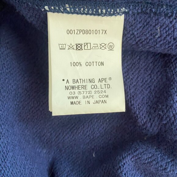 Bape Blue Bape Camo Tiger FUNTHERA MILITIA Sz L A Bathing Ape authentic Japan - Picture 6 of 8